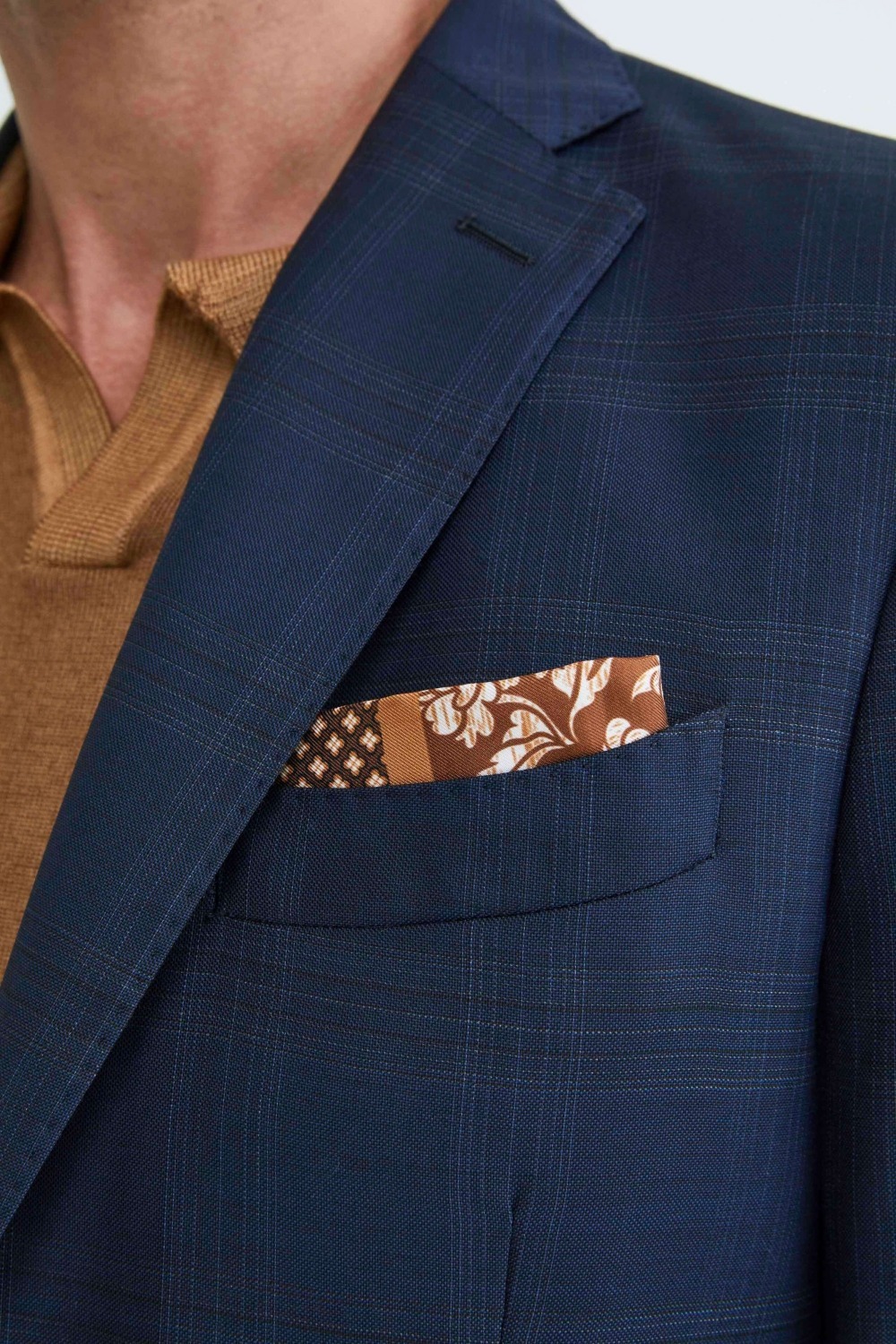 Twotone silk clutch bag Il Lanificio