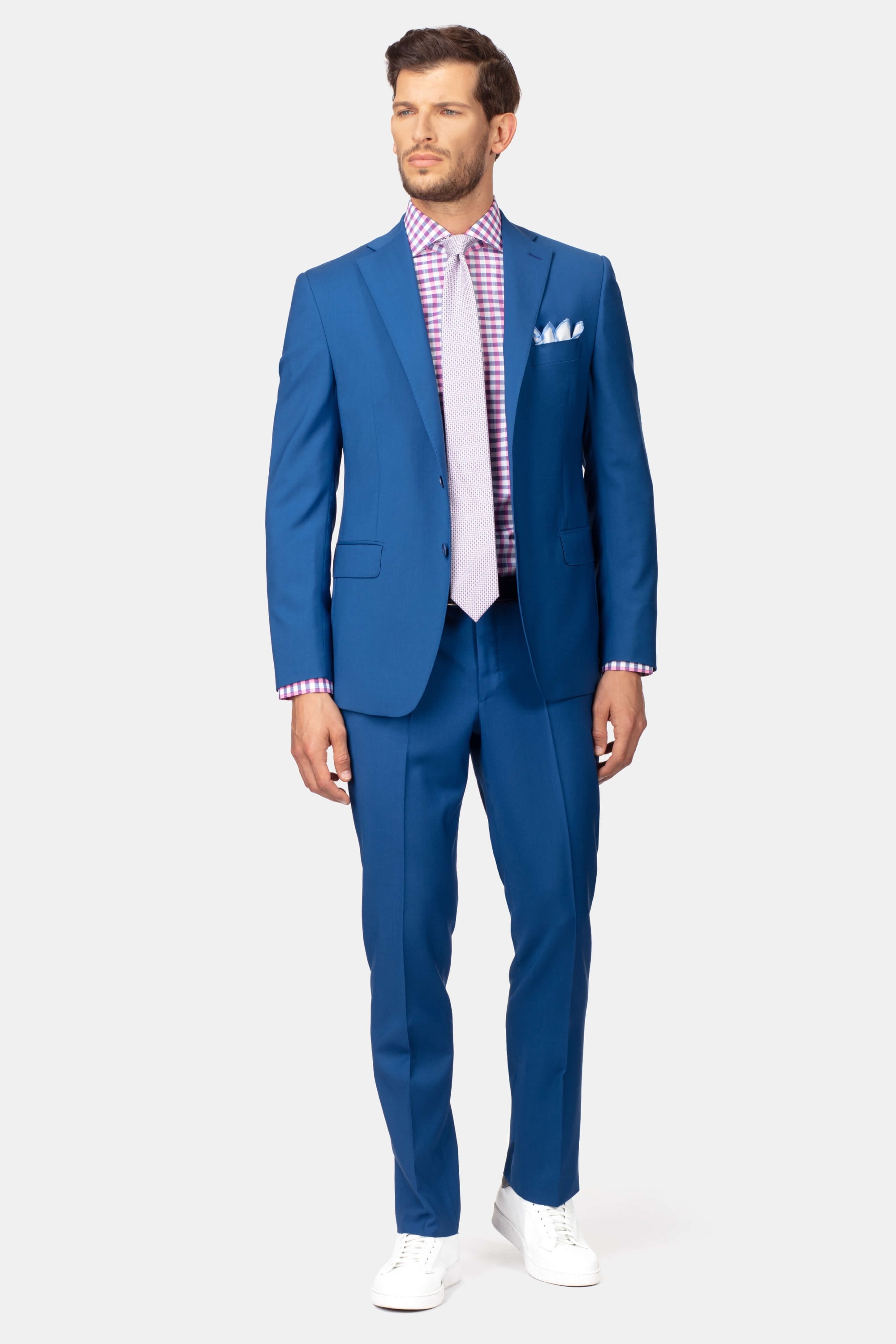 Light blue wool suit