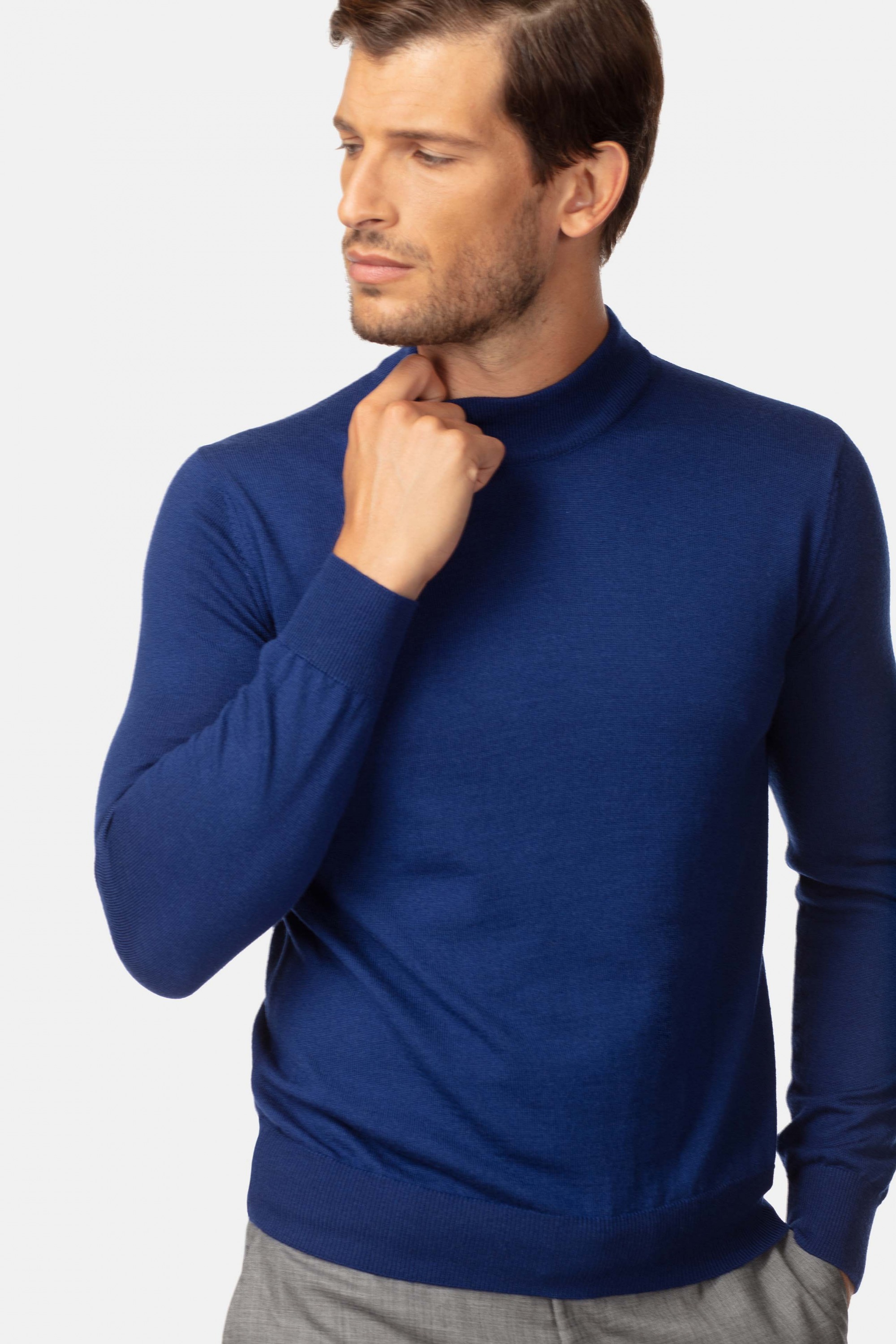 mens wool mock turtleneck